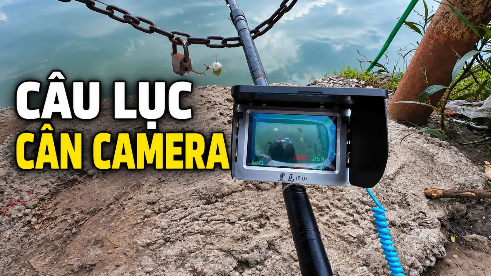 Trải nghiệm cần câu camera Tiger Hunter tại hồ: xem cá qua màn hình và đi tìm cá sộp