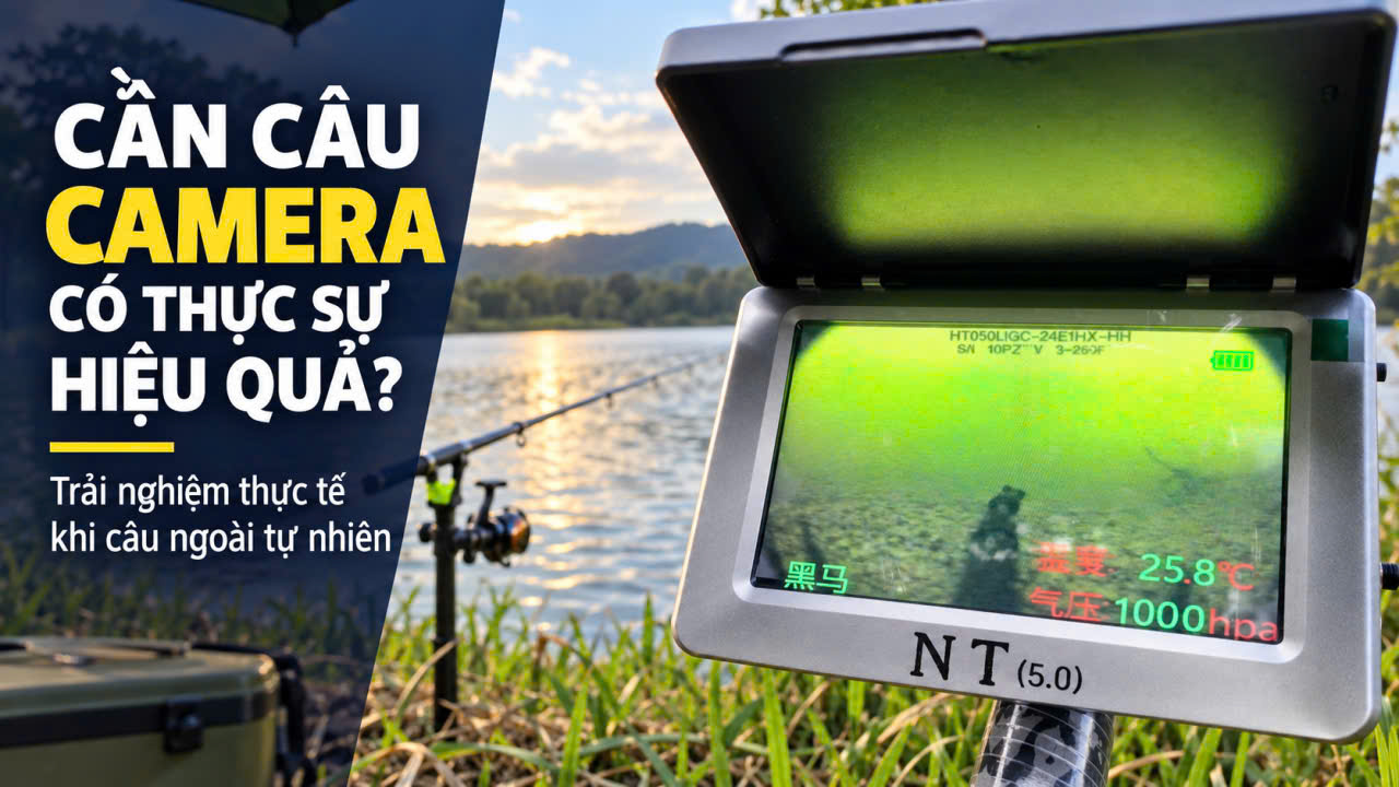 Cần Câu Camera Có Thực Sự Hiệu Quả Không? Trải Nghiệm Thực Tế Khi Câu Ngoài Tự Nhiên