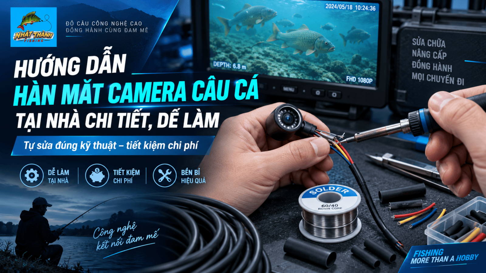 Hướng Dẫn Hàn Mắt Camera Câu Cá Tại Nhà Chi Tiết, Dễ Làm